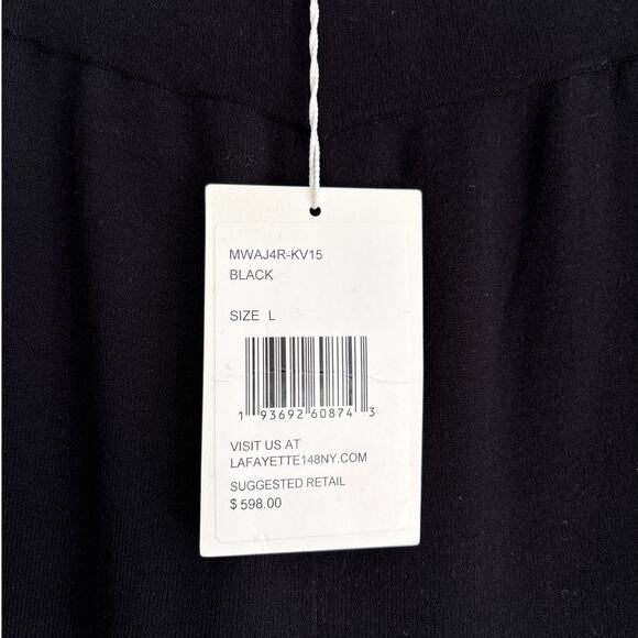 New with Tags Lafayette 148 Black Trousers/Pants Lagenlook Large $598 retail - Picture 5 of 7